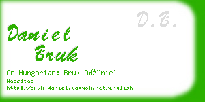 daniel bruk business card